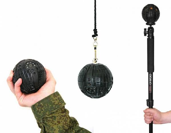 资料图：“圆圈”无线电监视系统的多种使用状态示意图。