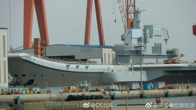 台媒：中国首艘国产航母发动机未试车 短期无法下水