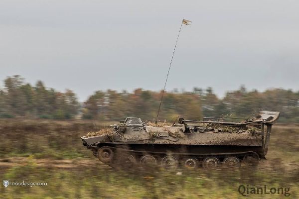 06.高速行驶的波兰装甲车辆。
