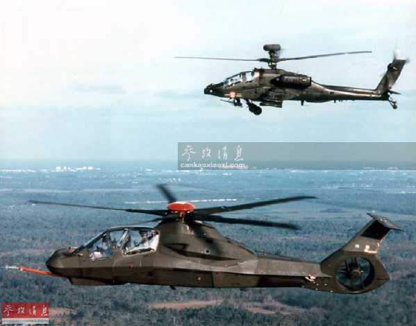 06.图为科曼奇与AH-64D“长弓阿帕奇”武直编队资料图，